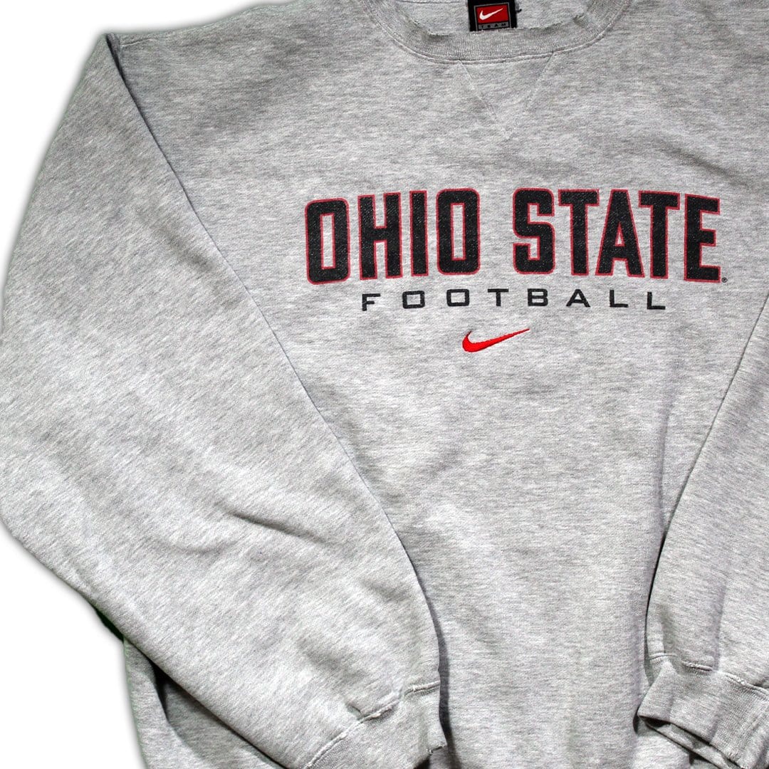 Vintage Nike x Ohio State Football Center Check Crewneck | Rebalance Vintage.