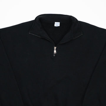 Vintage Black Russell Athletic 1/4 Zip Sweater (XL) | Rebalance Vintage.