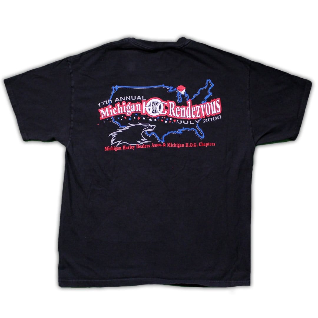 Vintage '00 Harley Michigan Hog Rendezvous Tee | Rebalance Vintage.