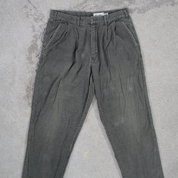 Vintage 90s Green Eddie Bauer Corduroy Pants (34 x 32) | Rebalance Vintage.
