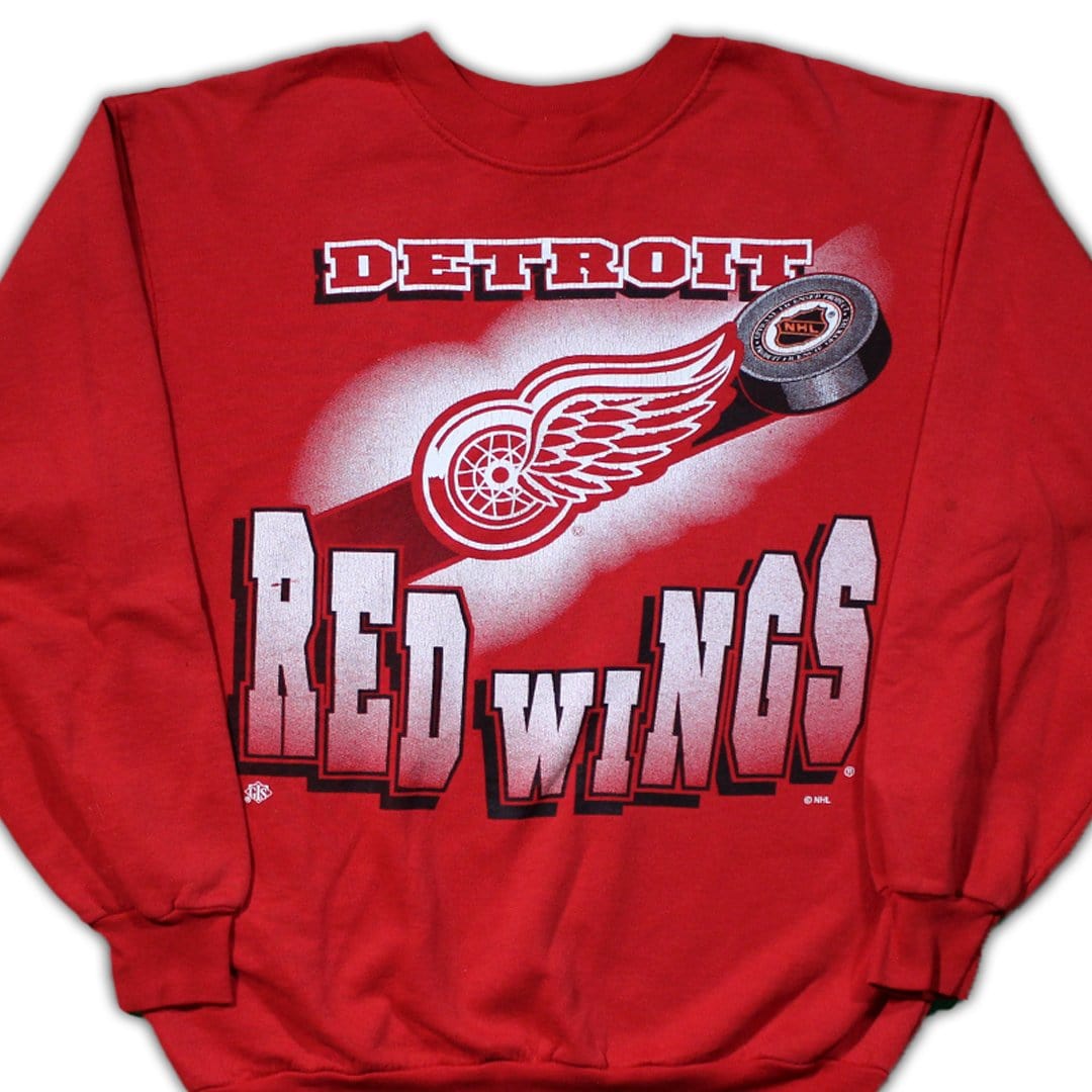 Vintage Red Detroit Red Wings Crewneck (M) | Rebalance Vintage.