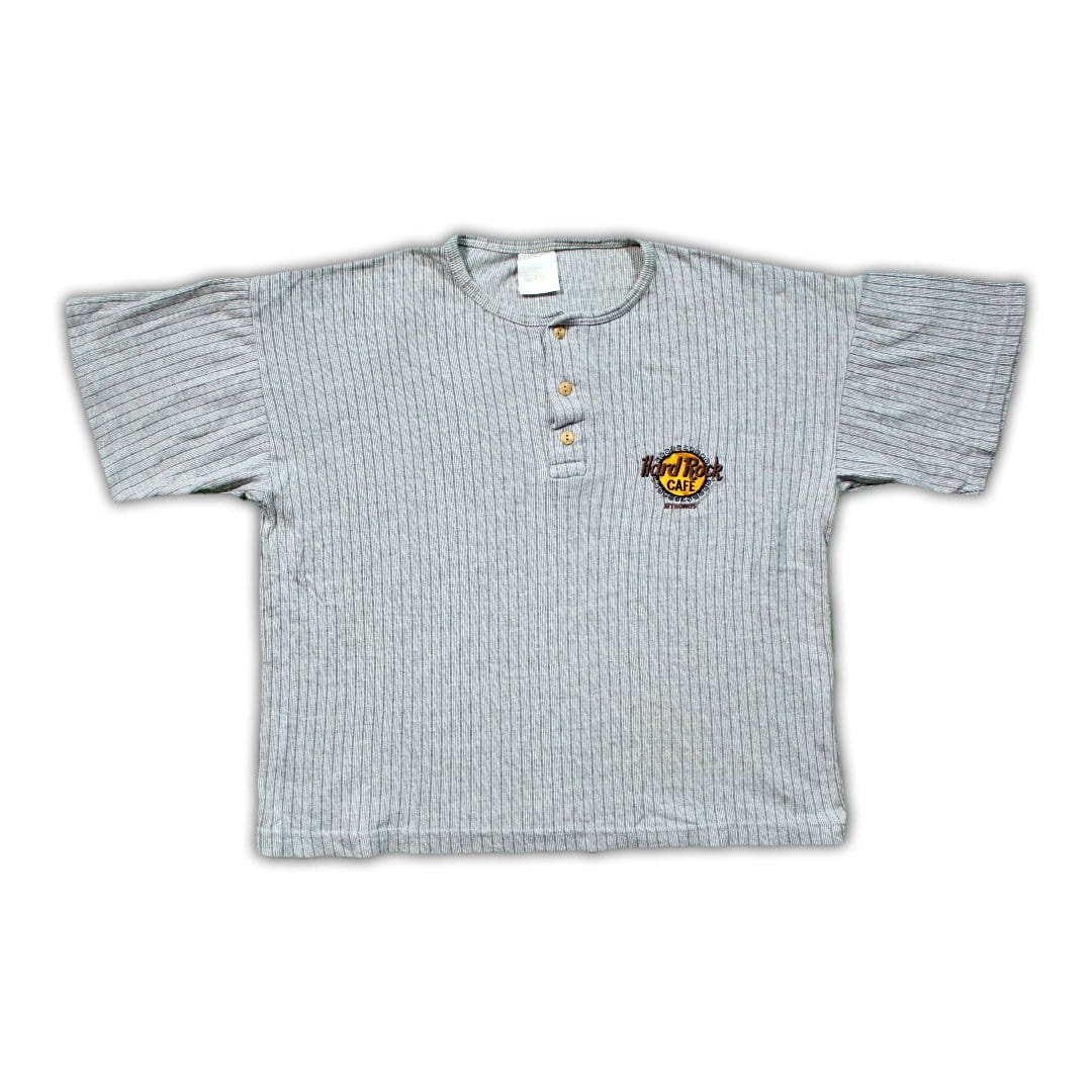 Vintage Hard Rock Cafe Mikonos Button Tee | Rebalance Vintage.