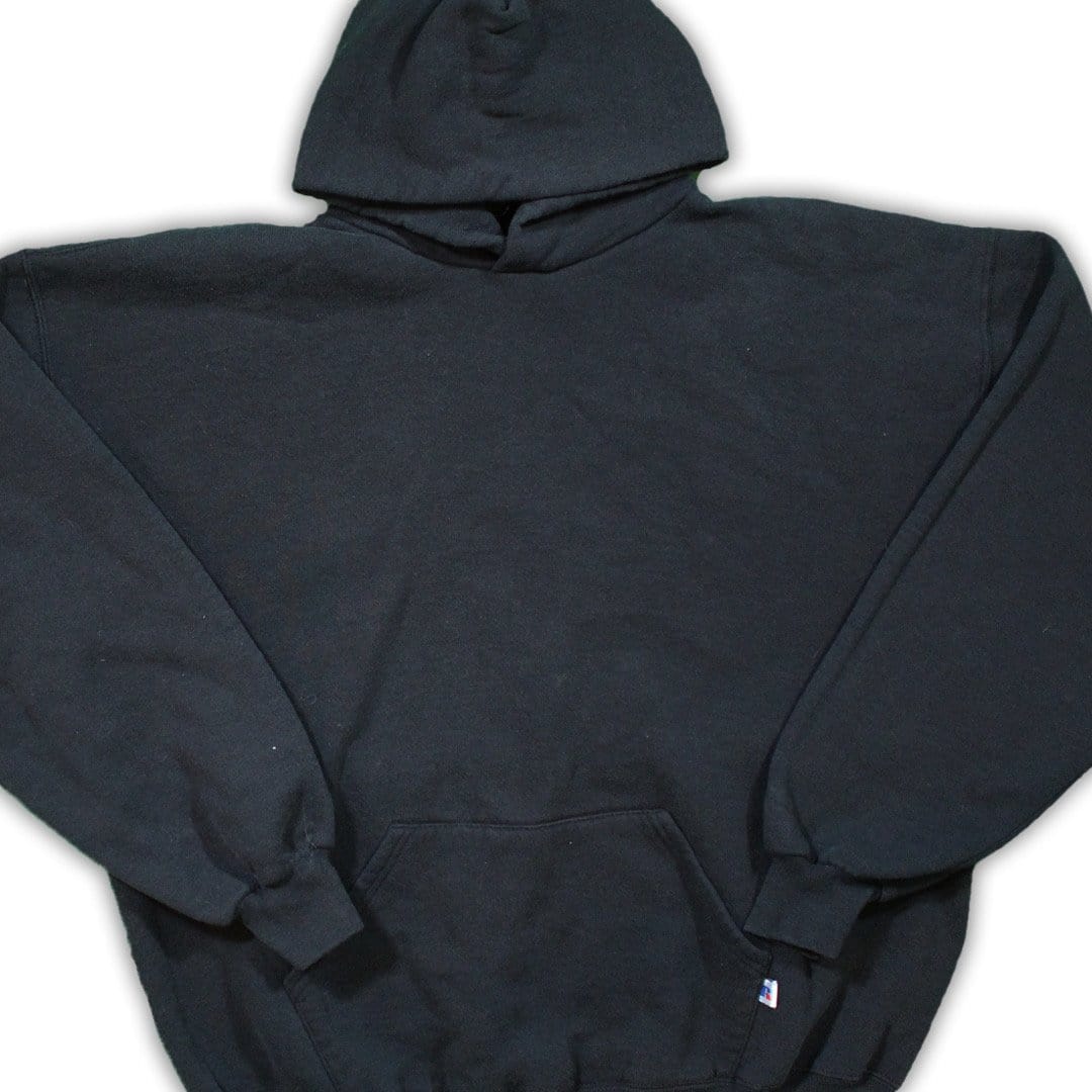 Vintage Black Russell Athletics Hoodie | Rebalance Vintage.