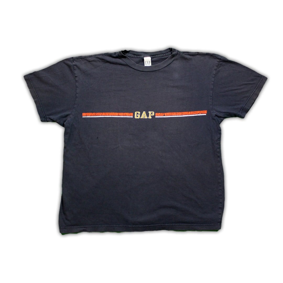 Vintage 90s Blue Gap Spell Out Tee (M) | Rebalance Vintage.