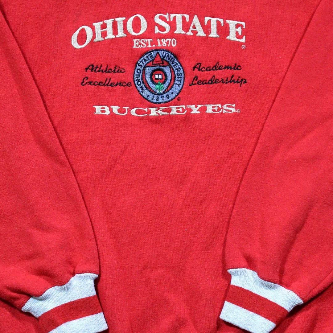 Vintage Red Ohio State Buckeyes Athletic Excellence Crewneck | Rebalance Vintage.