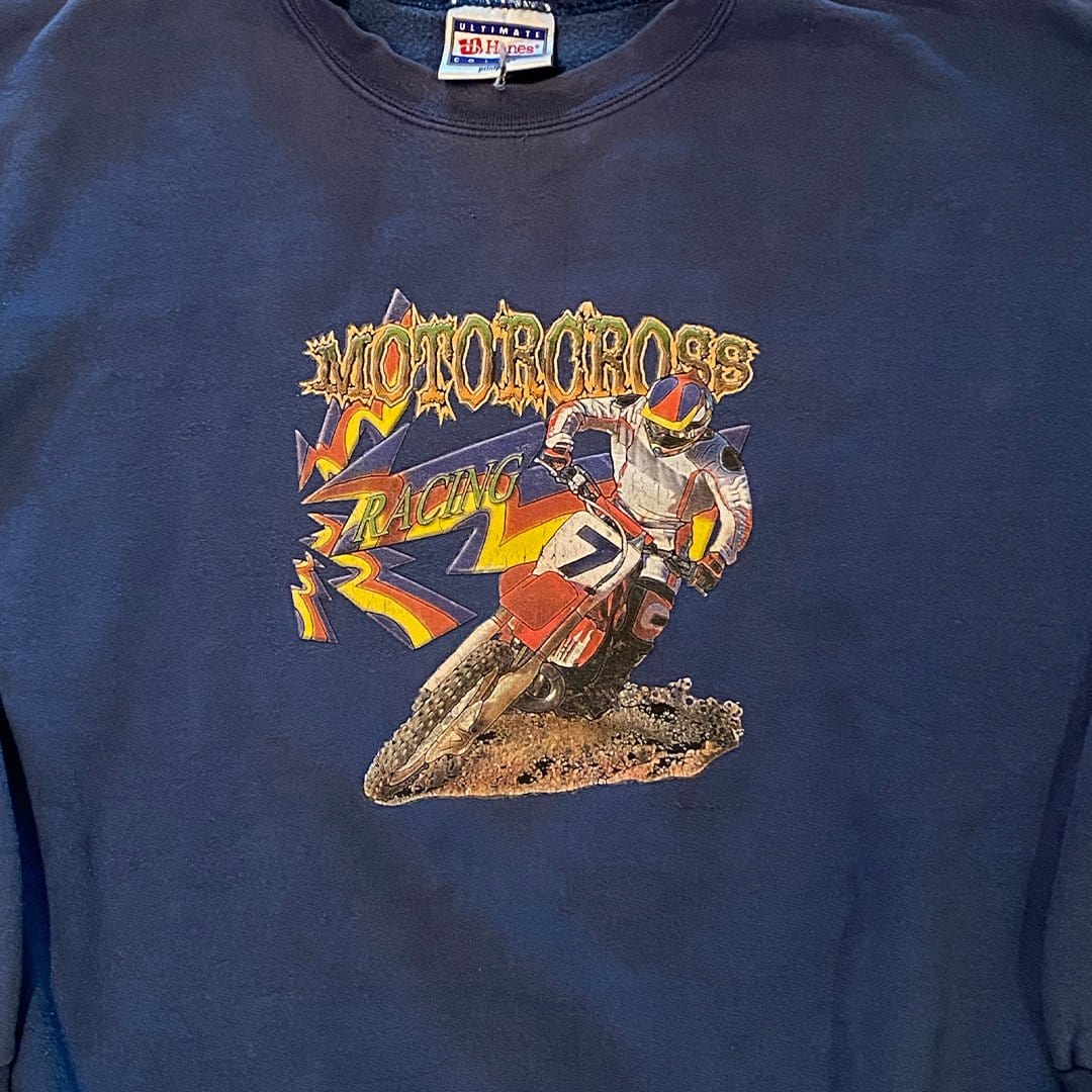 Vintage Motorcross Racing Crewneck | Rebalance Vintage.