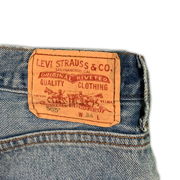 Vintage Light Washed Levi 505 Shorts | Rebalance Vintage.