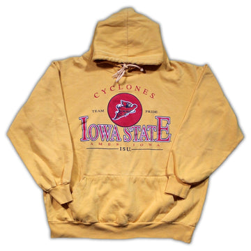 Vintage Yellow Iowa State Cyclones Hoodie | Rebalance Vintage.