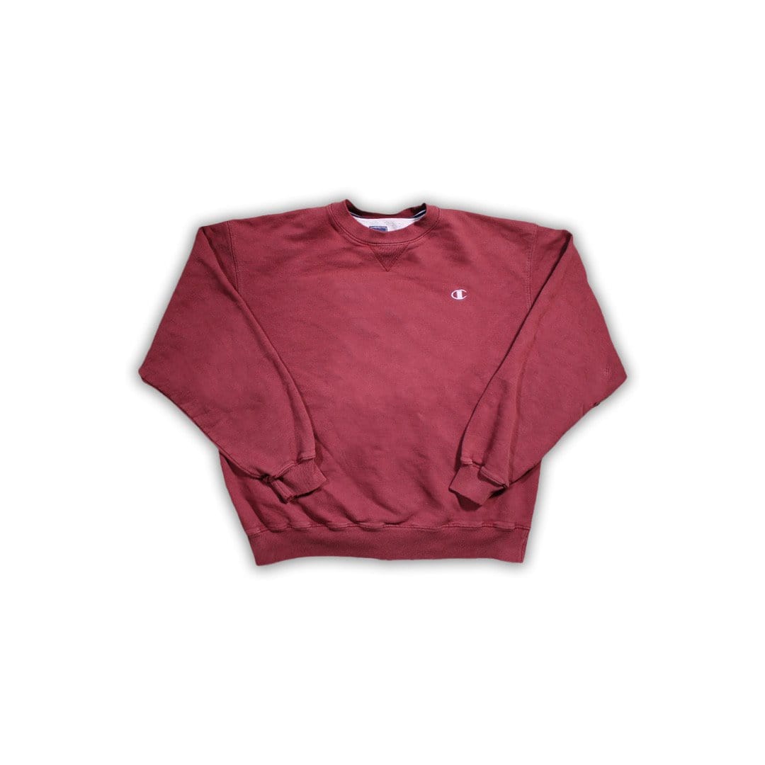 Vintage Maroon Reverse Weave Champion Crewneck | Rebalance Vintage.