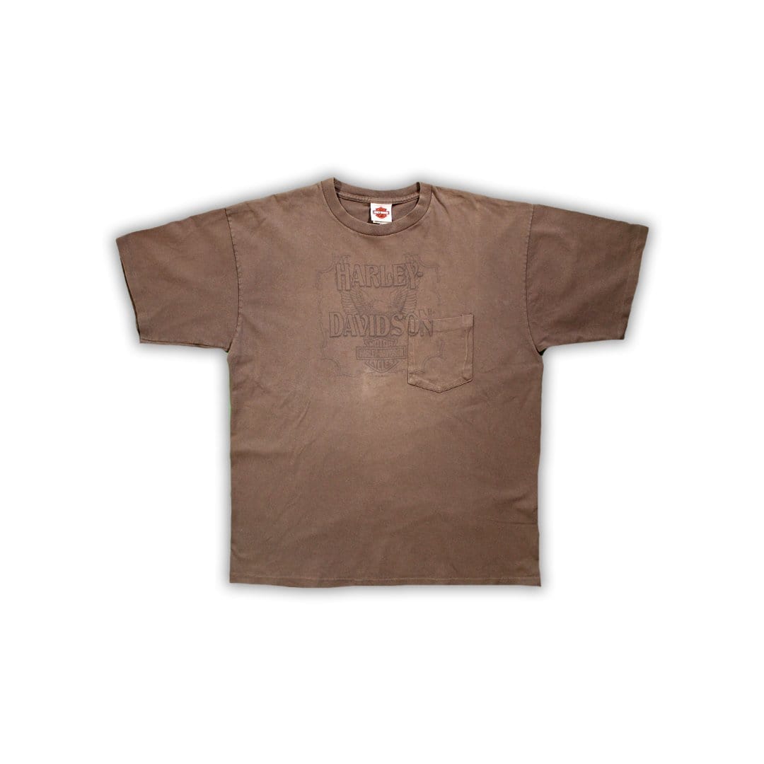 Vintage Brown Harley Kalamazoo, MI Tee | Rebalance Vintage.