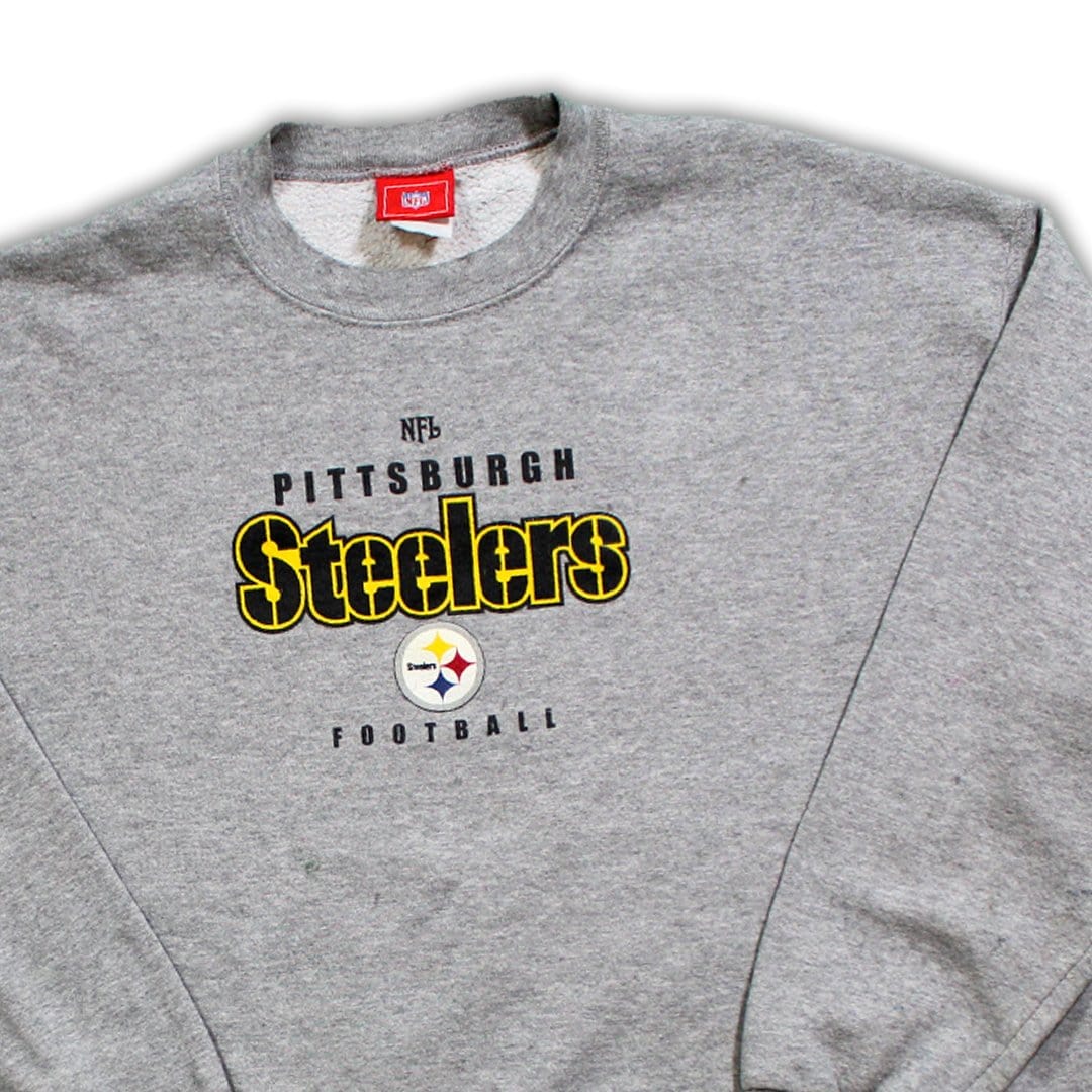 Vintage Grey Pittsburgh Steelers Crewneck | Rebalance Vintage.
