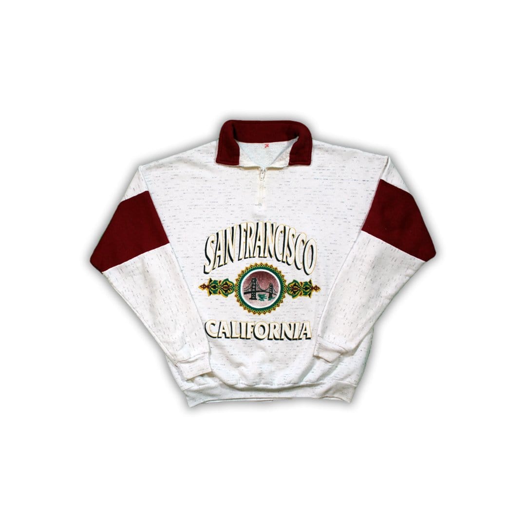 Vintage 80s San Fran California ¼ Zip Sweater | Rebalance Vintage.