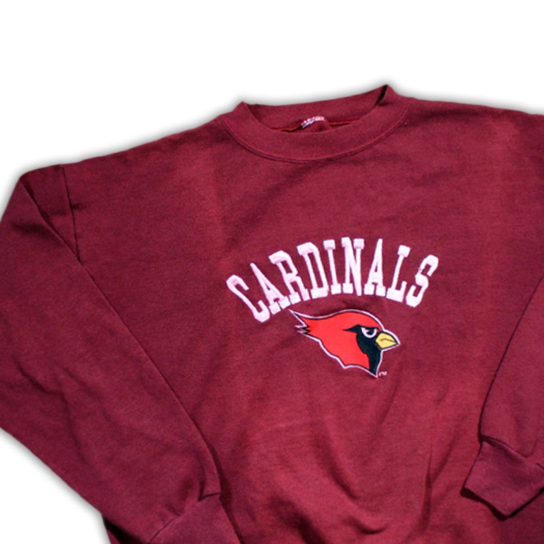 Vintage Maroon Embroirdered Cardinals Crewneck | Rebalance Vintage.