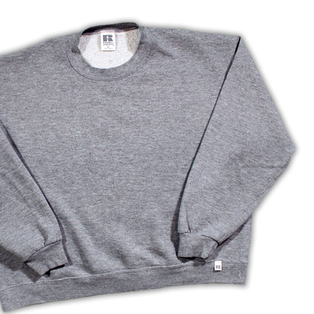 Vintage Light Grey Russell Athletics Crewneck | Rebalance Vintage.