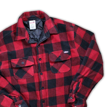 Vintage Red Dickies Button Up Plaid Jacket | Rebalance Vintage.