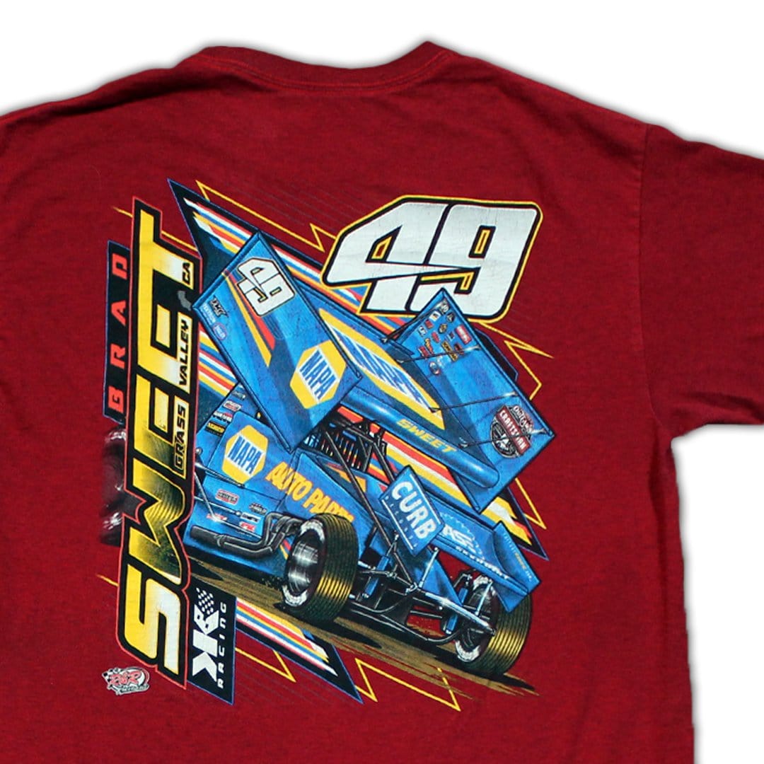 Vintage Brad Sweet #49 Racing Tee (M/L) | Rebalance Vintage.
