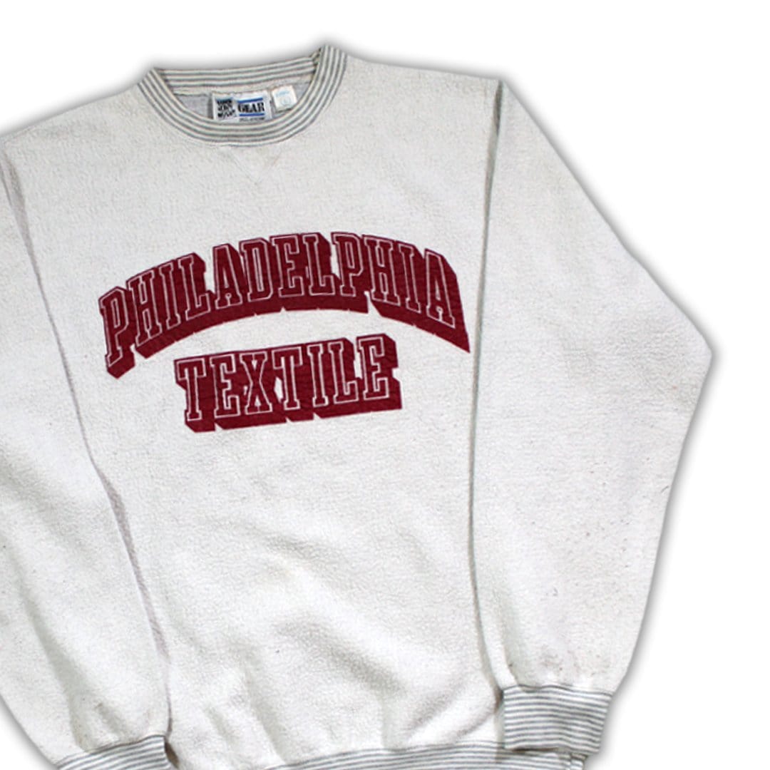 Vintage Philadelphia Textile Reverse Crewneck | Rebalance Vintage.
