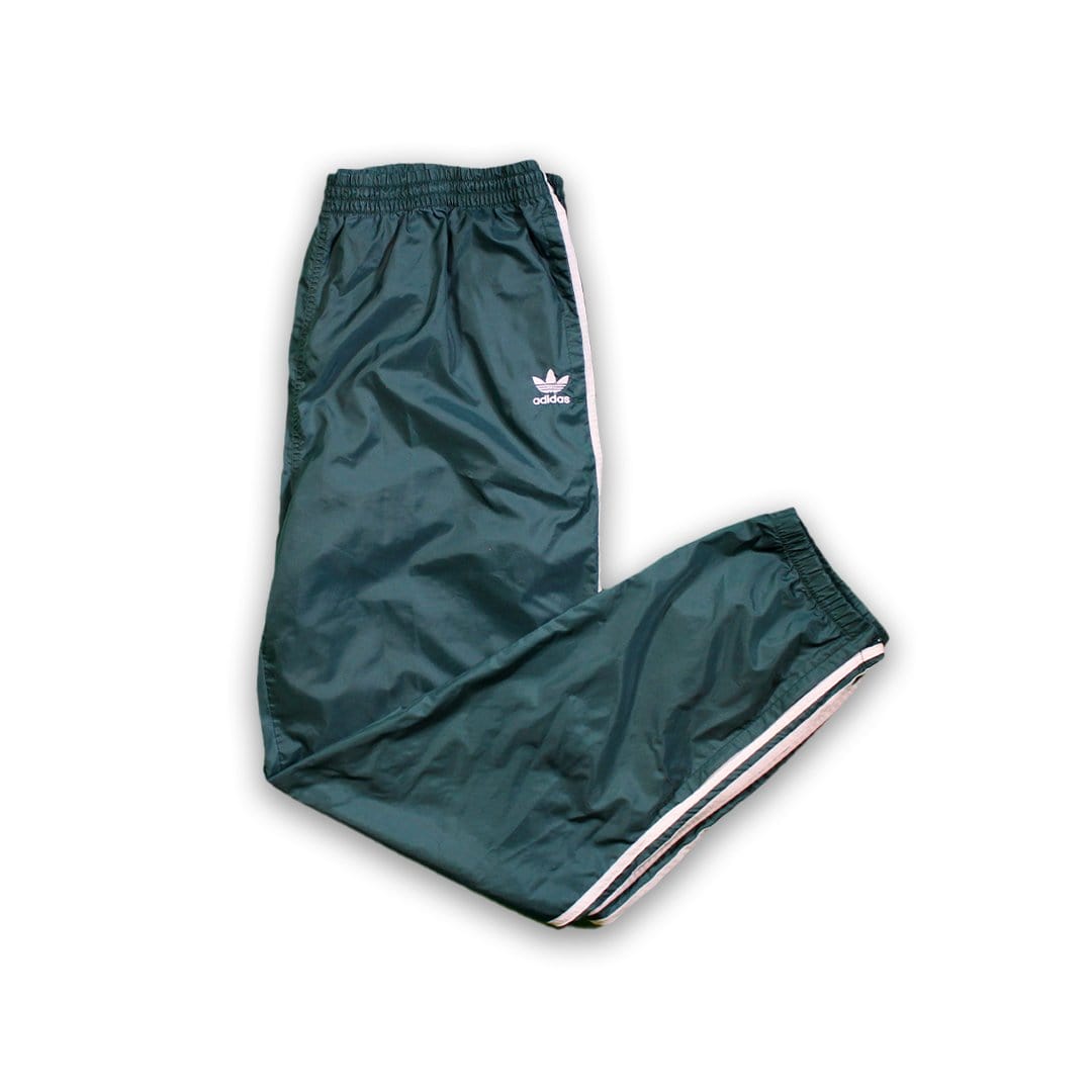 Vintage 00s Green Adidas Windbreaker Pants | Rebalance Vintage.