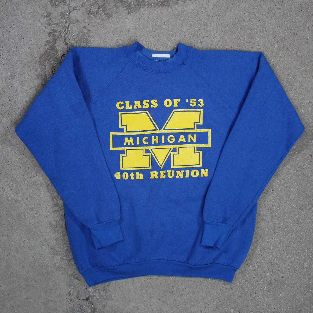 Vintage '93 Michigan Class of '53 Reunion Crewneck (M) | Rebalance Vintage.