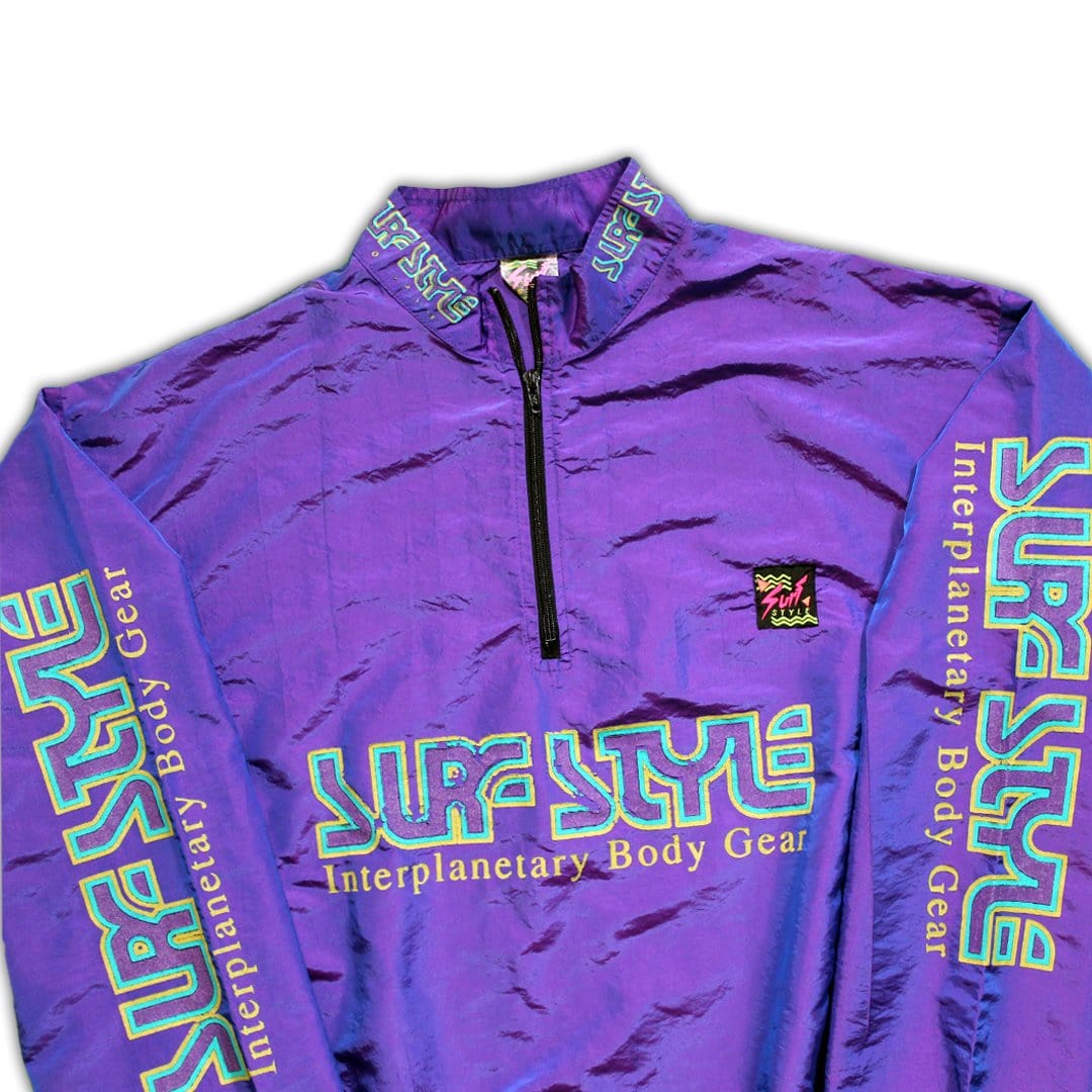 Vintage Purple Surf Style Windbreaker (XL) | Rebalance Vintage.