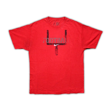 Red Nike Football Tee (XL) | Rebalance Vintage.