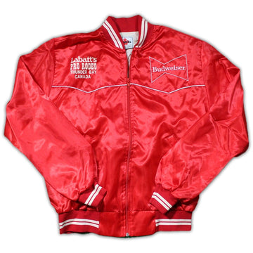 Vintage RARE Budweiser x Labatt's Pro Rodeo Bomber Jacket (L) | Rebalance Vintage.