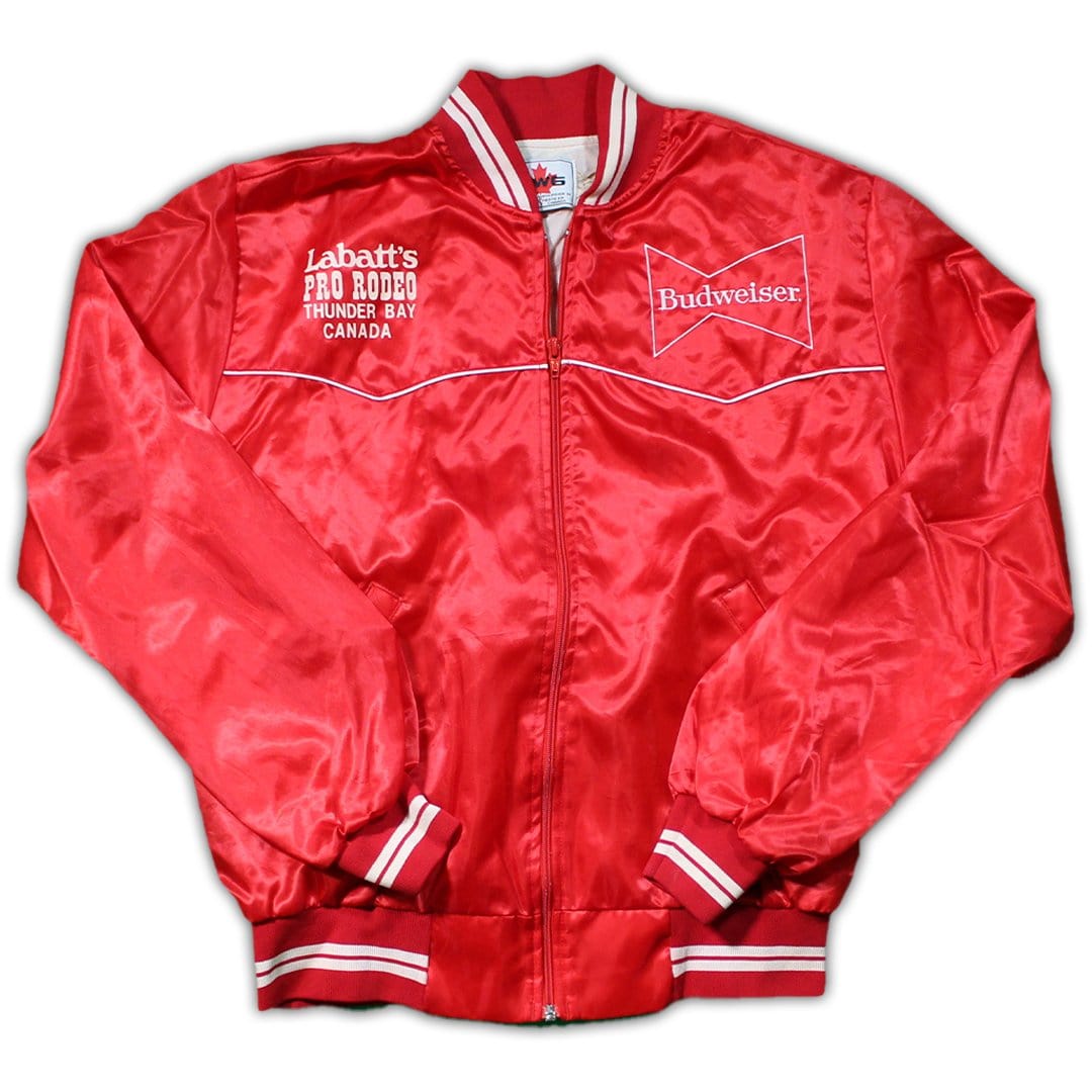 Vintage RARE Budweiser x Labatt's Pro Rodeo Bomber Jacket (L ...