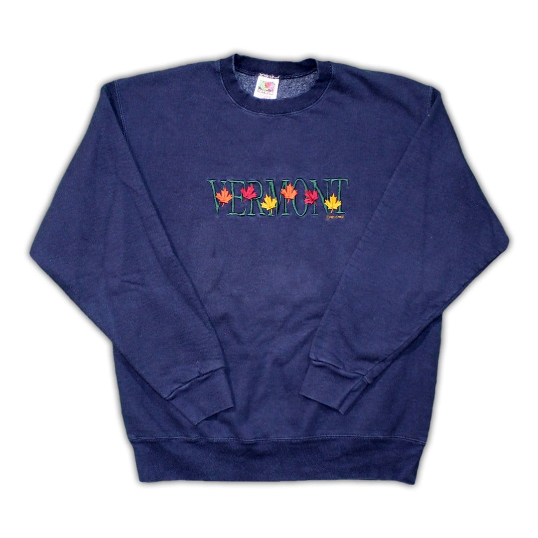 Vintage Vermont Fall Leaf Crewneck | Rebalance Vintage.