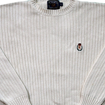 Vintage Cream Chaps Knit Sweater | Rebalance Vintage.