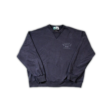 Vintage Dark Blue Roots Athletics Crewneck | Rebalance Vintage.