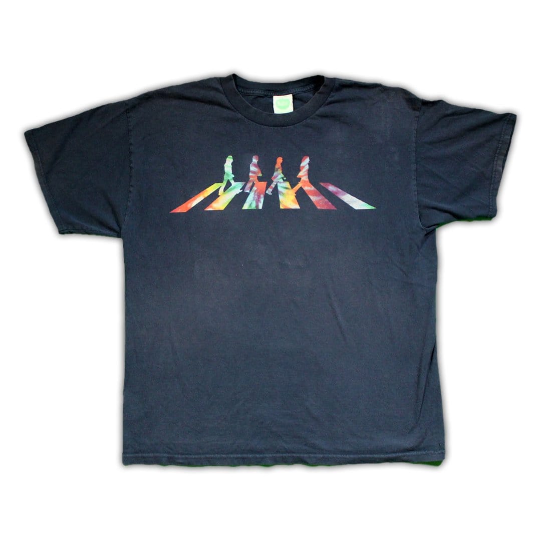 Vintage Beatles Tie Dye Abbey Road Tee | Rebalance Vintage.