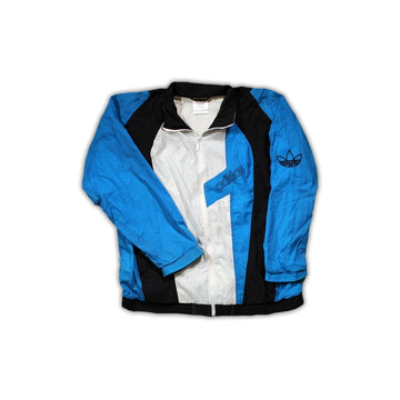 Vintage 80s Tricolor Adidas Windbreaker (XL) | Rebalance Vintage.