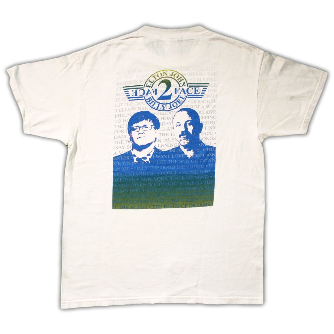 Vintage Elton John x Billy Joel Face 2 Face Tee | Rebalance Vintage.