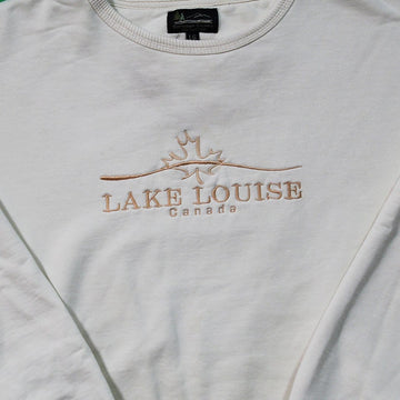 Vintage Cream Lake Louise Canada Crewneck | Rebalance Vintage.