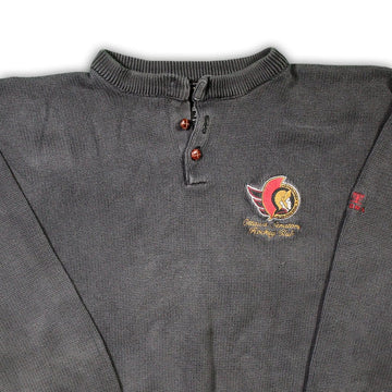 Vintage Ottawa Senators Hockey Club Knit Button Up Sweater | Rebalance Vintage.