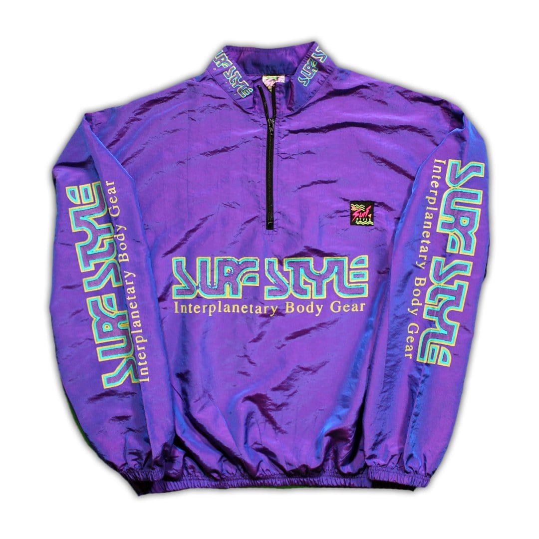 Vintage Purple Surf Style Windbreaker (XL) | Rebalance Vintage.