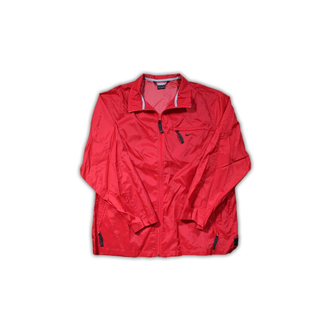 Vintage Red + Black Nike Check Windbreaker | Rebalance Vintage.