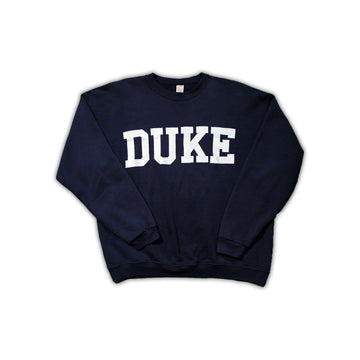 Vintage Navy Duke Spell Out Crewneck | Rebalance Vintage.