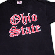 Vintage Black Ohio State Medieval Spell Out Tee