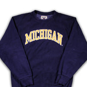 Vintage Blue + Yellow University of Michigan Crewneck