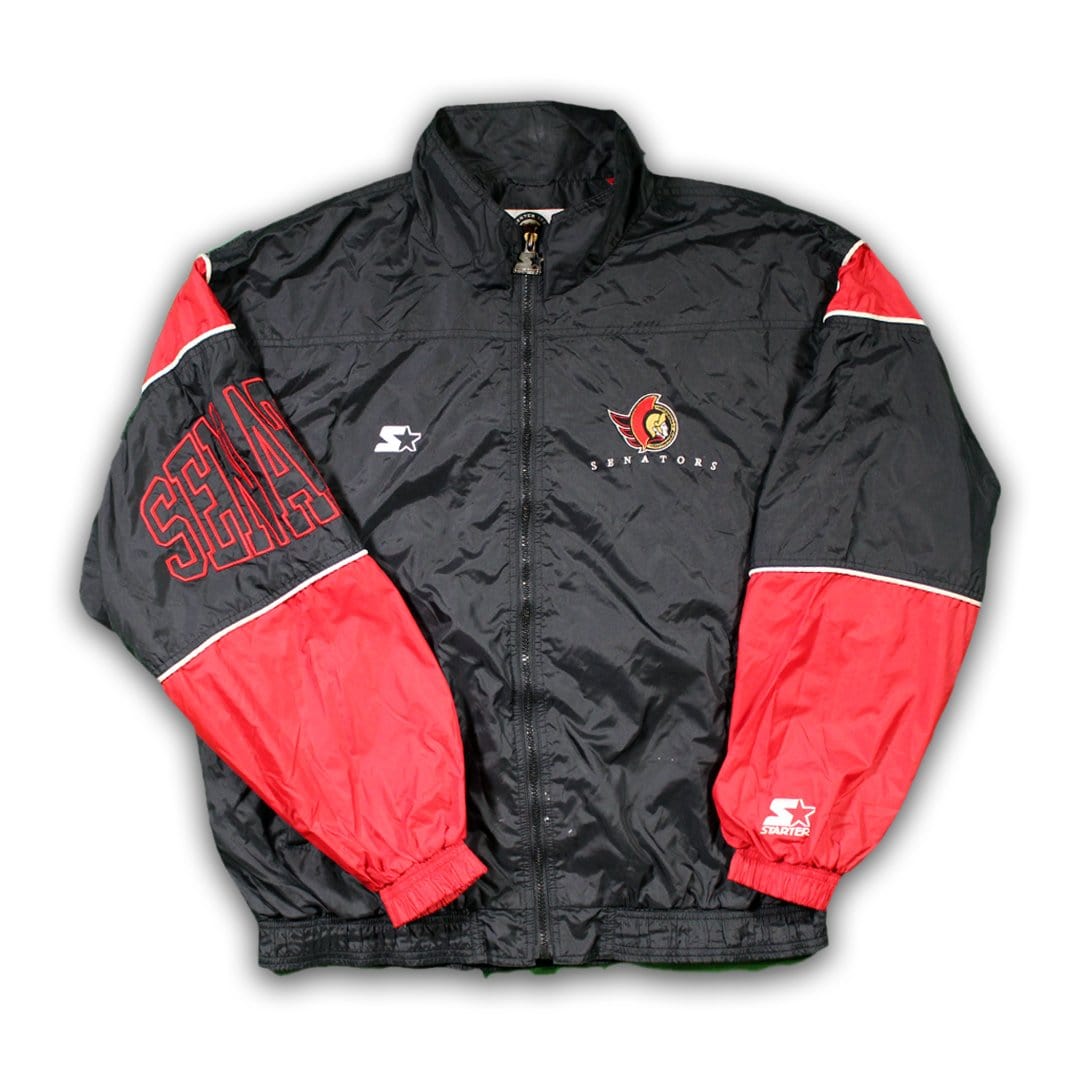 Vintage RARE Starter x Senators Signed Lanny McDonald Windbreaker (L/XL) | Rebalance Vintage.