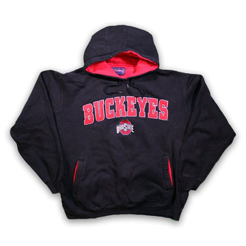 Vintage Black + Red Ohio Buckeyes Hoodie (XXL) | Rebalance Vintage.