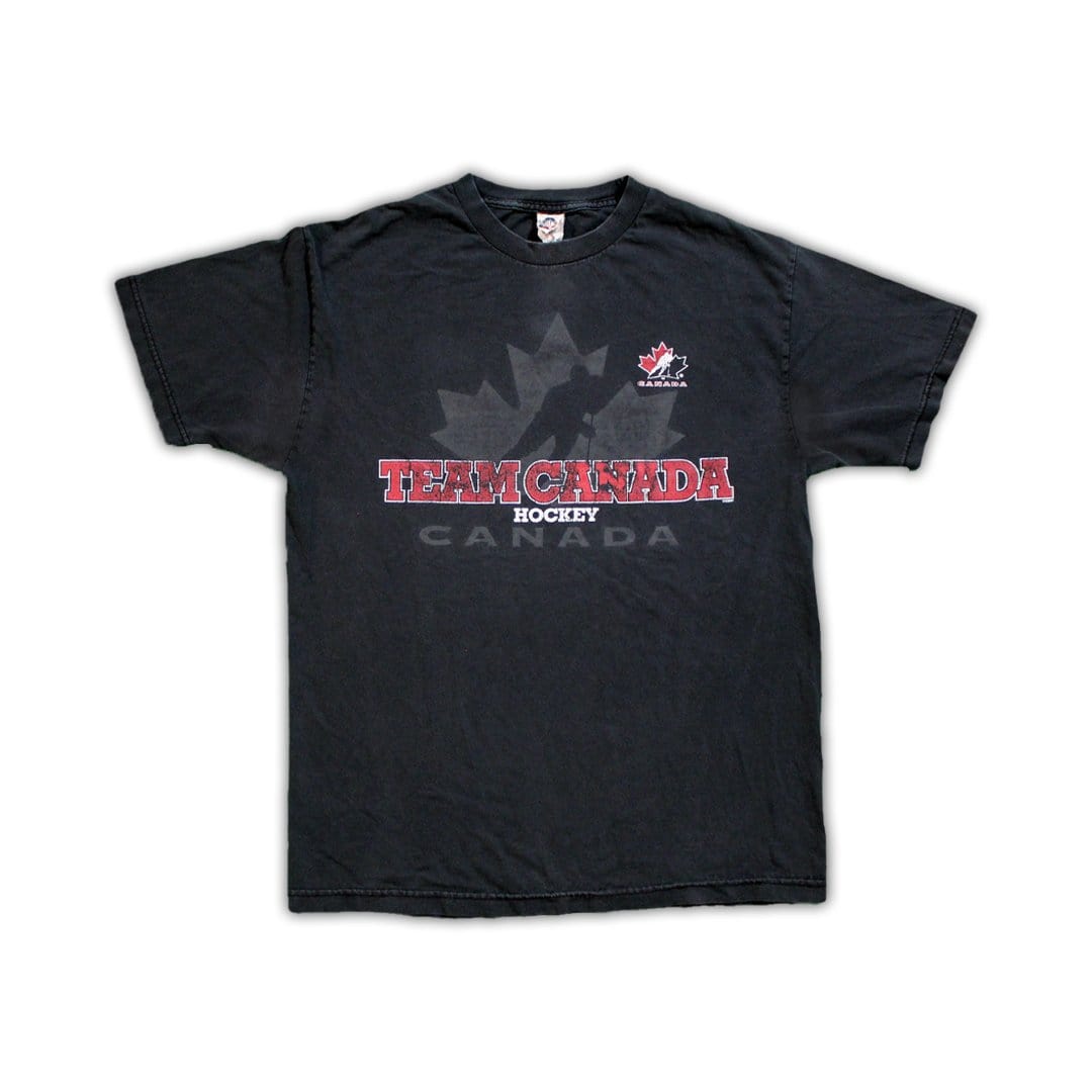 Vintage Black Team Canada Tee | Rebalance Vintage.