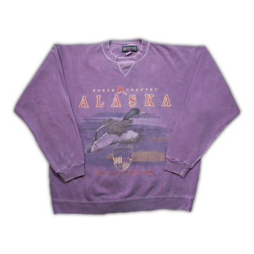 Vintage Purple Alaska 'The Last Frontier' Crewneck | Rebalance Vintage.