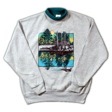 Vintage 90s Delta Lodge Wisconsin Crewneck | Rebalance Vintage.