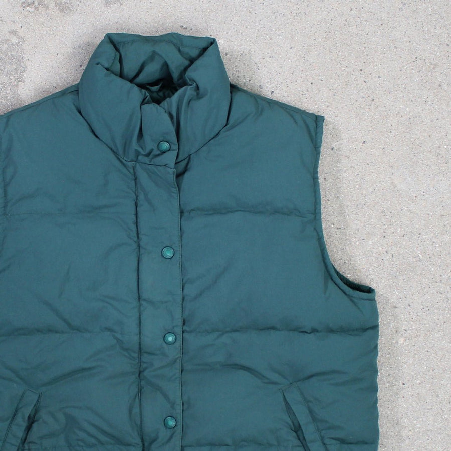 Vintage Green Eddie Bauer Puffer Vest | Rebalance Vintage.