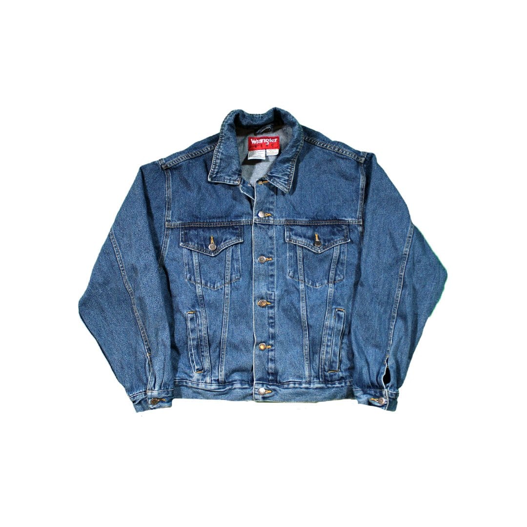 Vintage Dark Blue Wrangler Hero Jean Jacket | Rebalance Vintage.