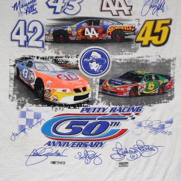 Vintage '99 Petty Racing 50th Anniversary NASCAR Tee | Rebalance Vintage.
