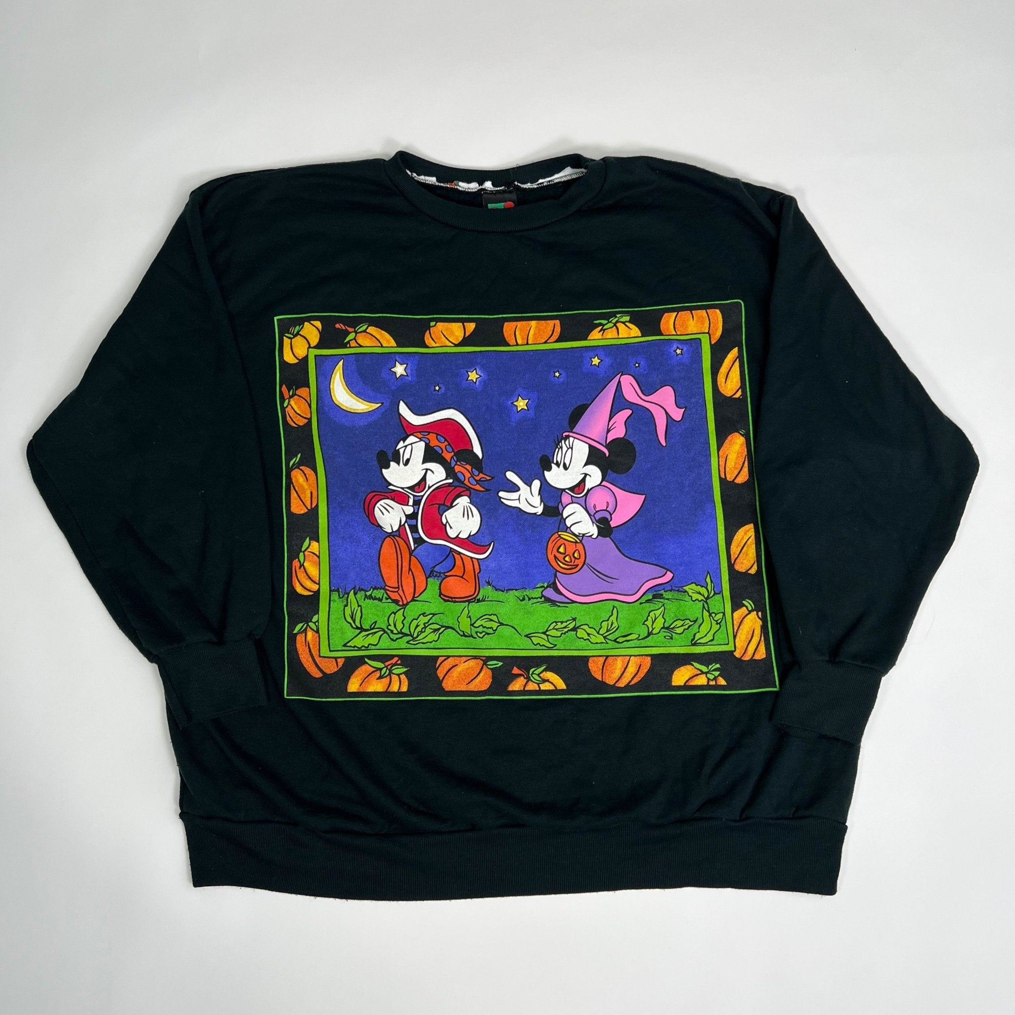 Vintage 90s Mickey + Minnie Mouse Halloween Crewneck | Rebalance Vintage.