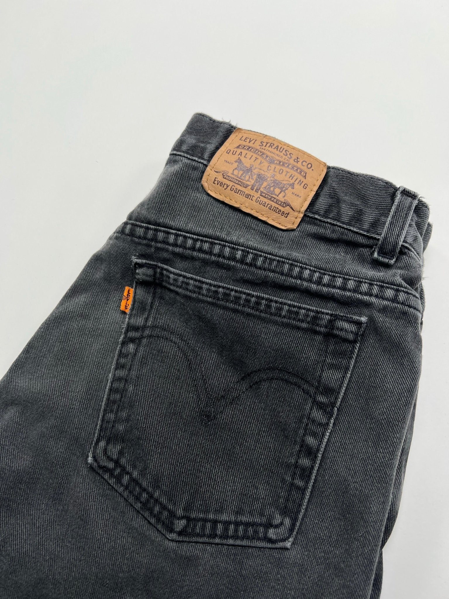 Vintage 70s Black Levi jeans (34 x 30) | Rebalance Vintage.
